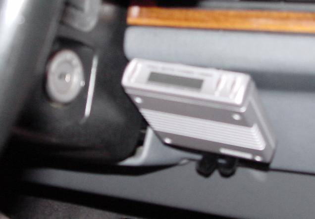 Temporary placement of the Blitz turbo timer