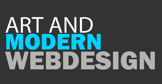art and modern webdesign