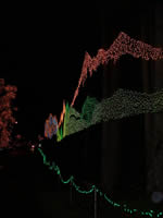 Cascade mountains in lights