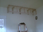 Soffet mostly framed