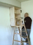 Mounting 1st cabinet