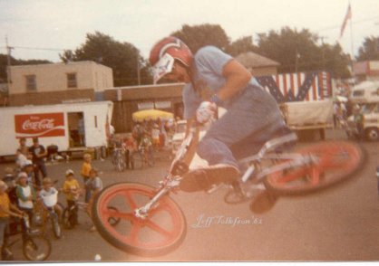 J.T.'s first ever trick show at the Hoghead Festival Proctor, MN 1982 (Practice)