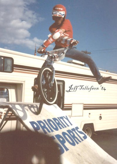 J.T. one footed X-up Kickturn, Hoghead show 1984