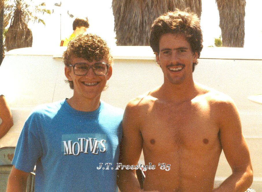 Me and Woody at the AFA Venice Beach contest, we were judges