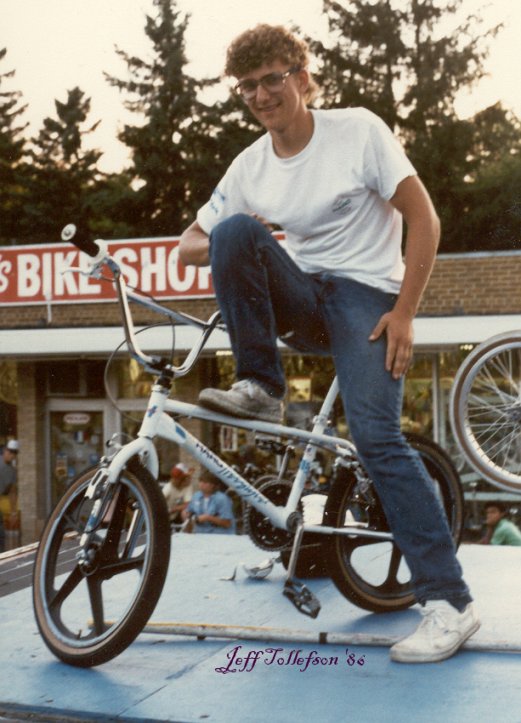 Hangin' out on Ron Wilkerson's Haro after the show!!