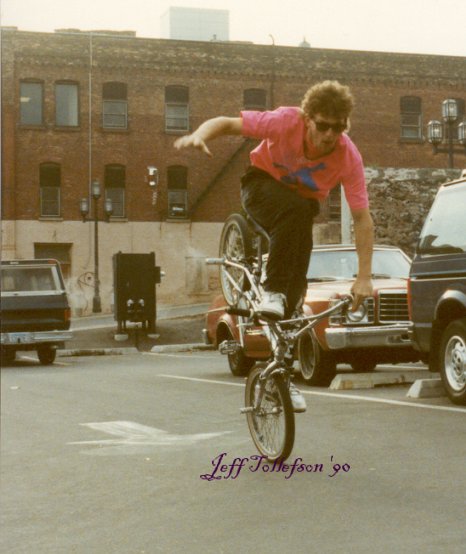 Nose manual on the bar, J.T.