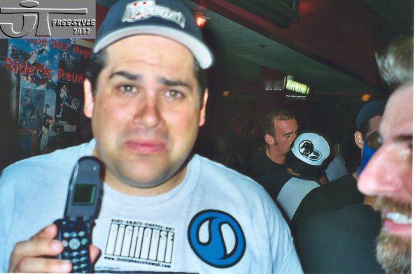 Scotty Freeman on the phone, bummer he couldn't make it