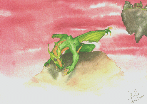 Rose Sky Green Dragon