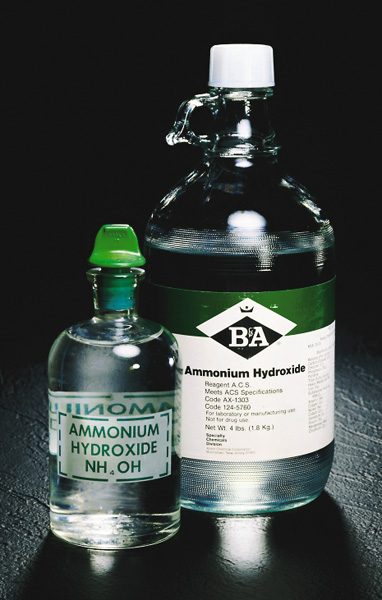 Ammonium Hydroxide Labeled Ammonia  -  Source:  http://cwx.prenhall.com/petrucci/medialib/media_portfolio/text_images/FG17_00_01UN.JPG