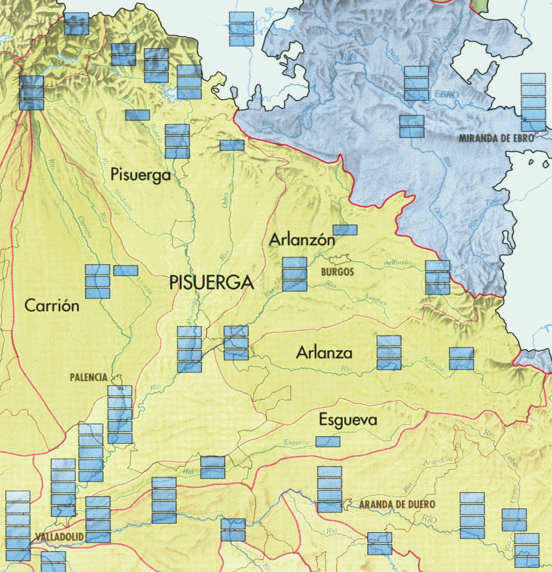 adecuado malicioso novato rio pisuerga mapa Actuación Desviación Sueño
