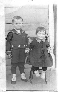 My Uncle Frank at age 4 and mother at age 2