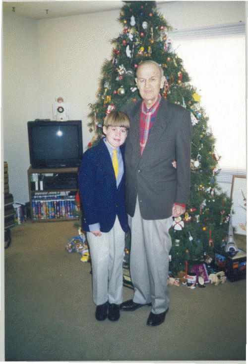 Uncle Frank and grandson Christopher