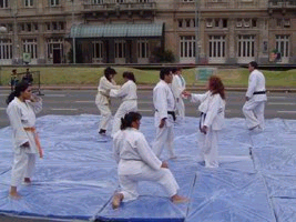 D�a internacional de los derechos de la Mujer, Av. 9 de julio Frente al Teatro Colon 7/3/2004