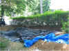 with liner and cover of would be stream