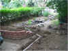 new hill on the north side & drinage system