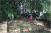 preparing the site for digging & me int he middle