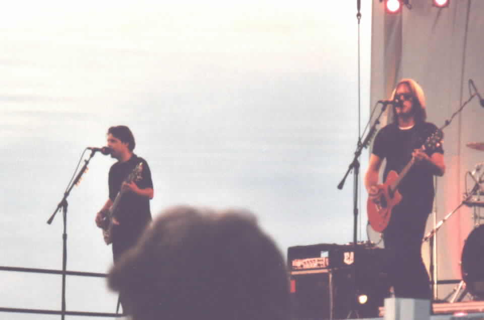 Kasim and Todd (and some guy's head!) in Traverse City - 5th July 2000