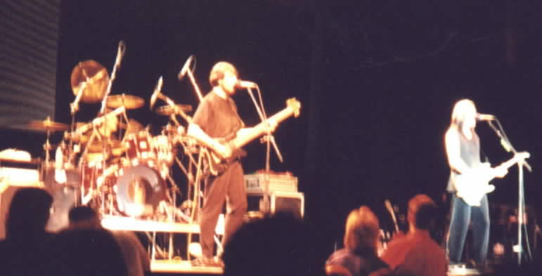 Kasim Sulton under a canopy in Rochester Hills - 3rd July 2000