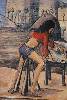 sketch of woman in halter top and cutoffs, 286 x 424