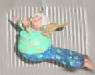 Flying Grandma Mini Sculpture, Please Use Email Link for Purchasing Information