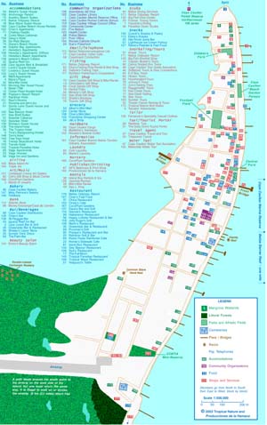 Caye Caulker Village Map