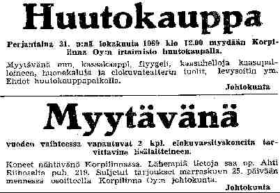 Kuhmolainen 24.11.1969