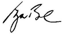 President's Signature