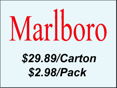 Marlboro $29.89/carton $2.98/pack