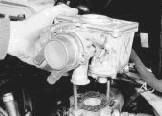 . . . and lift the carburettor from the inlet manifold - Ford VV carburettor