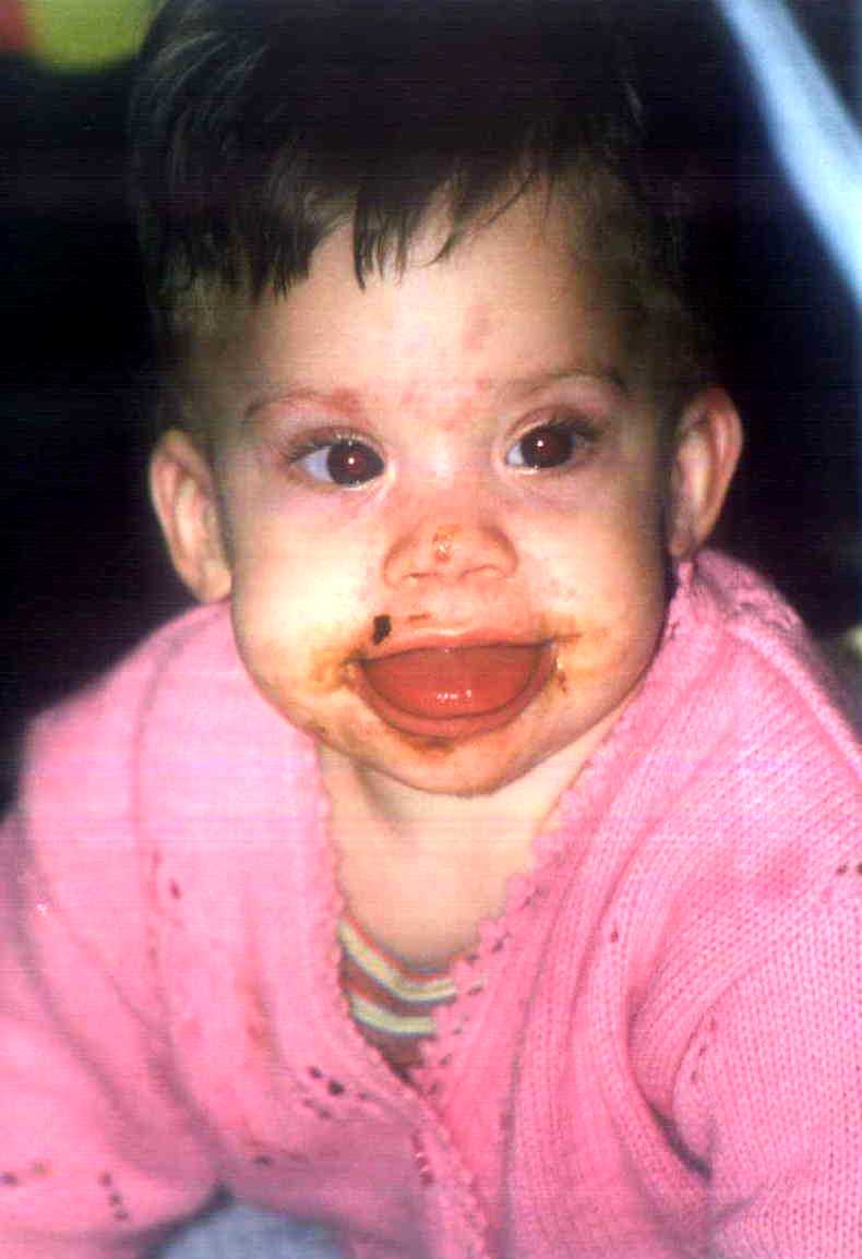 Brit with a chocolate face