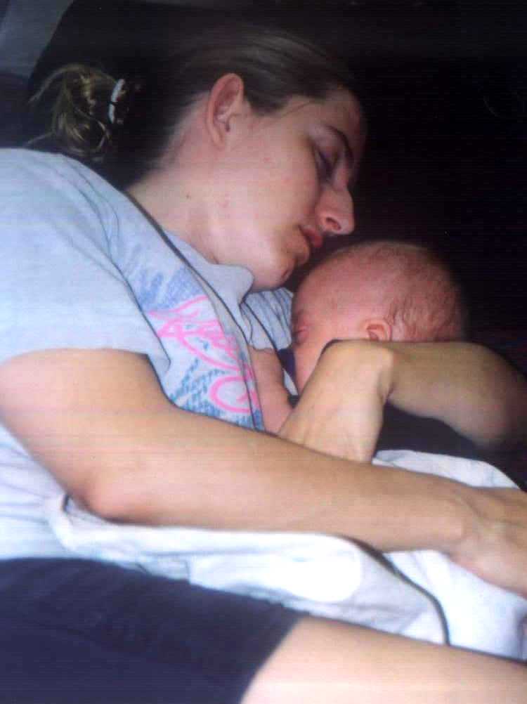 Brit and Mommy napping