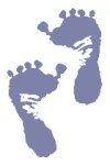 blue feet