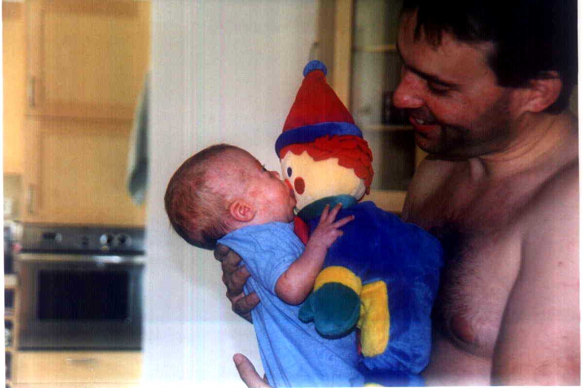 Brit, her clown and her Daddy