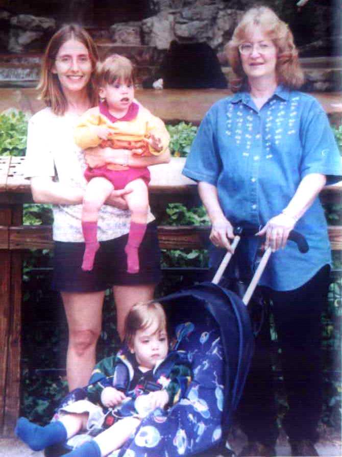 Julie, Brit, Zach and Nancy (and the grizzly bear)