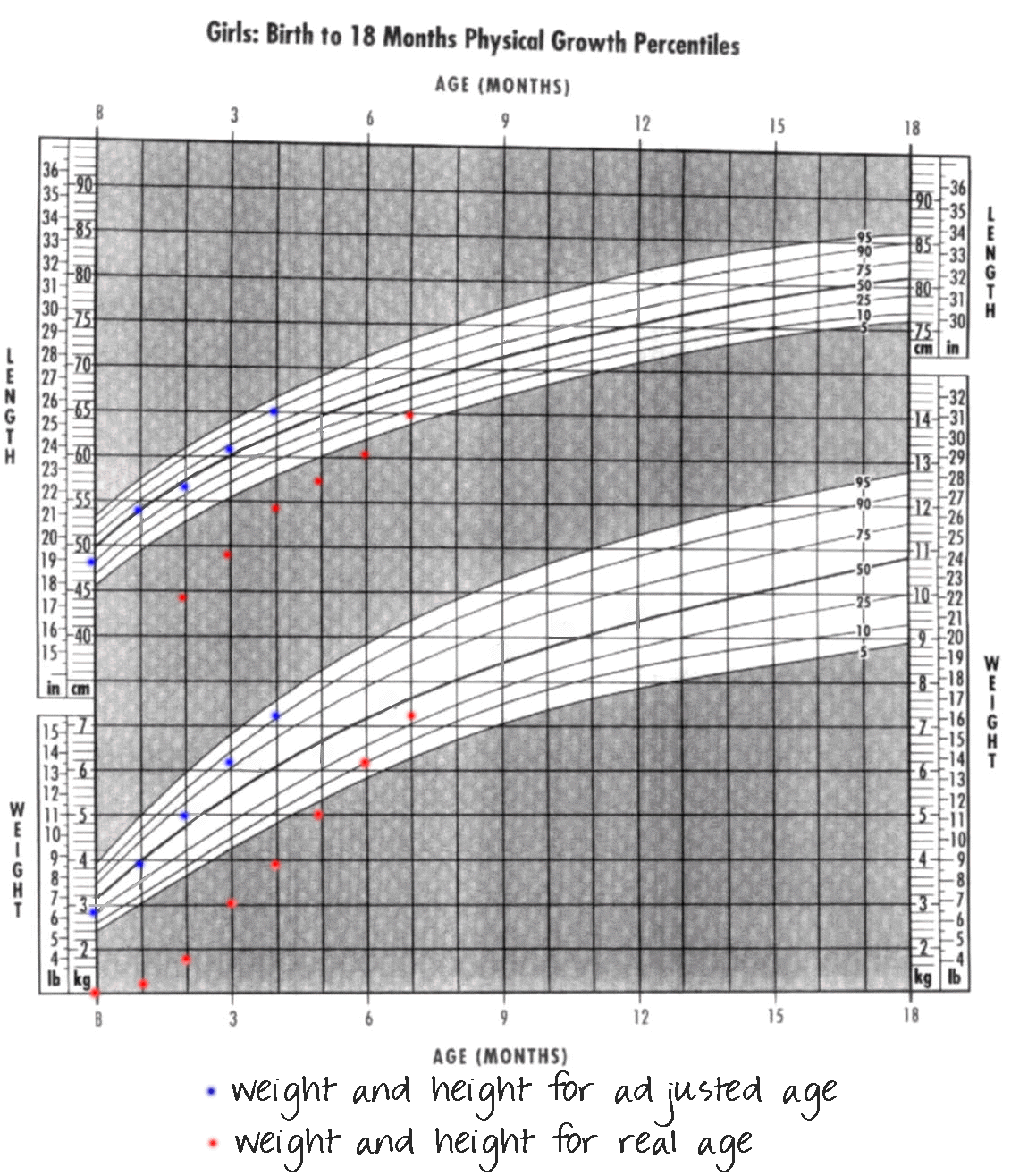 Brit's growth chart