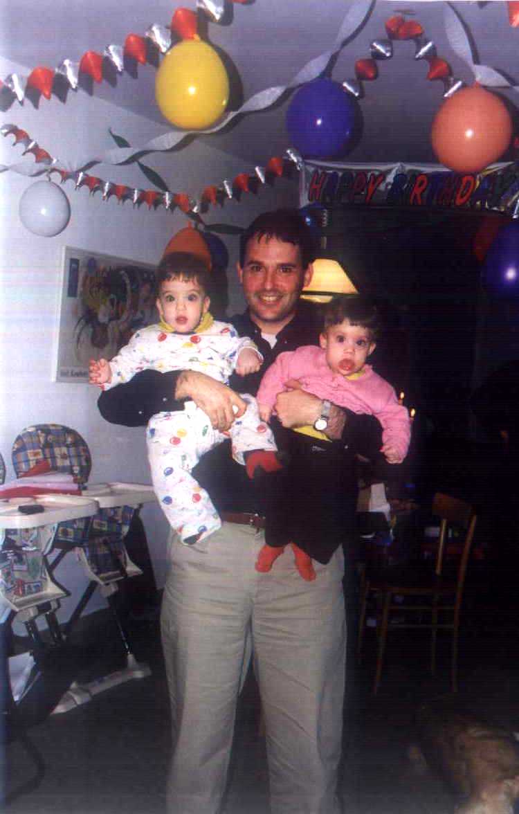 Yaki's 37th birthday - daddy and twins