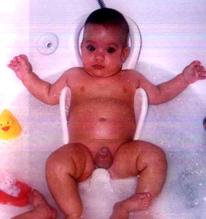 Zach chillin' in the bath