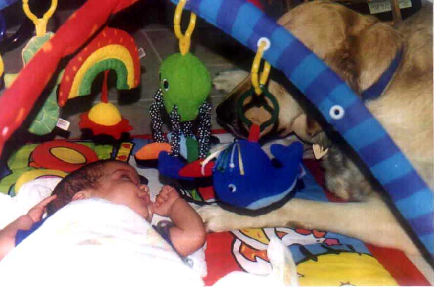 Zach and Oakie hangin' out