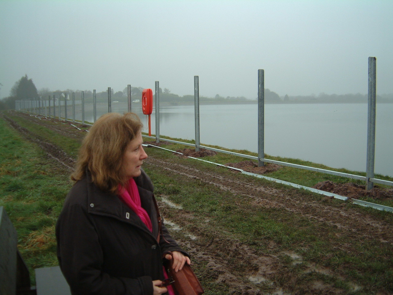 Julie looks out over the Llanishen Reservoir