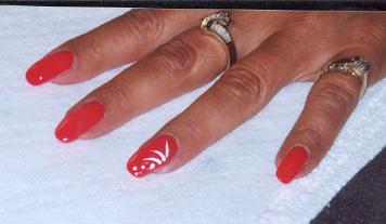 hand painted nail art