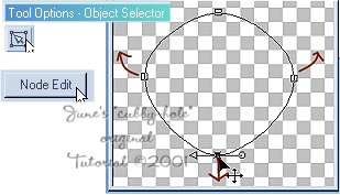 node edit to shape beak