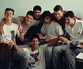 Os atletas: Renato, Daniel, Emerson, Wanderley, Sandro, Luiz e Neimar!