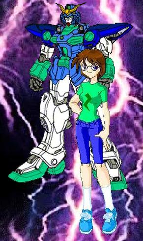 Me and my Gundam...Fear me!