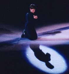 Spectacular picture of Paul skating to Adagio at SOI