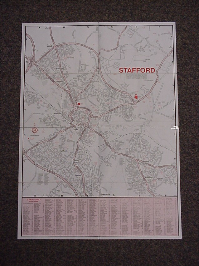 MAP OF STAFFORD