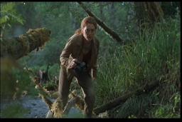 Sarah explores the Raptor's nest.