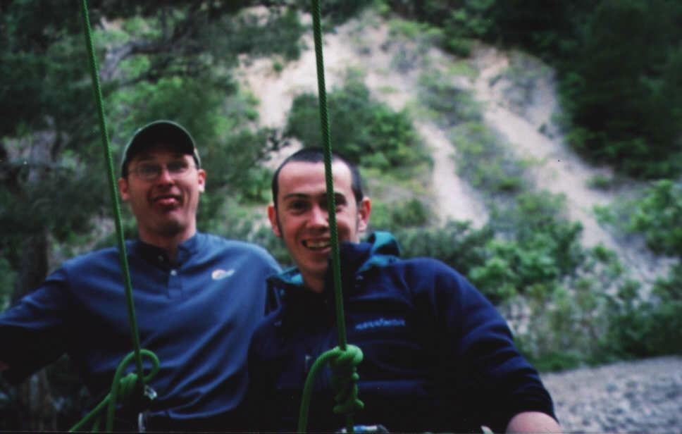 jurd and oran climbing in clanques - france