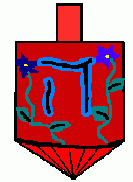 Sarah's flower dreidel. very lovely.