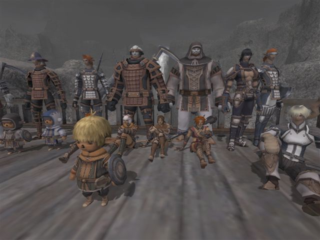 Group picture taken outside of Bastok