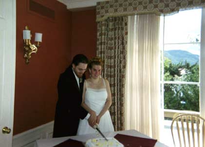 Cutting the cake